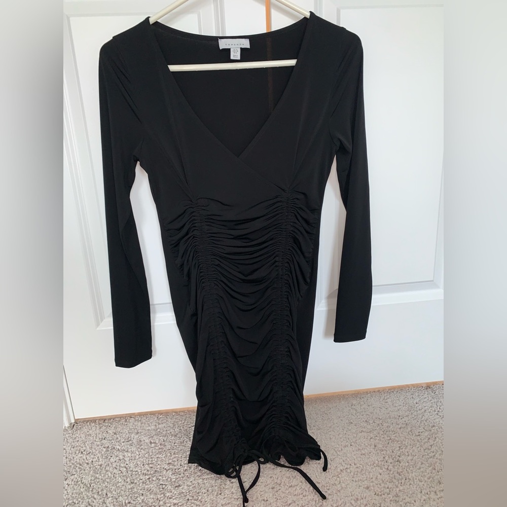 Top shop black mini club dress